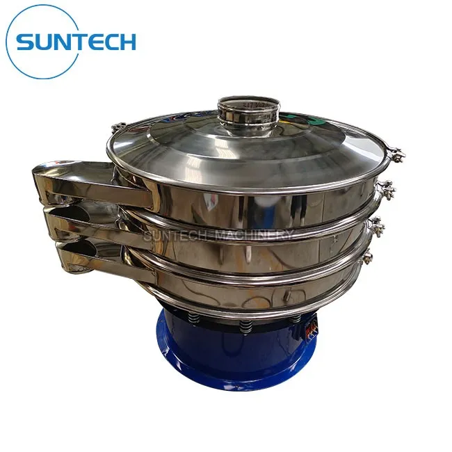 double deck rotary vibrating shaker screen